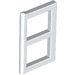 LEGO White Window Pane 1 x 2 x 3 without Thick Corners (3854)