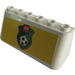 LEGO Wit Voorruit 2 x 6 x 2 met LEGO Soccer logo Sticker (4176)