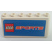 LEGO Wit Voorruit 2 x 6 x 2 met LEGO Sport logo Sticker (4176)