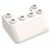 LEGO Bianco Parabrezza 3 x 4 x 1 &amp; 1/3 con 6 Bottoncini su Superiore