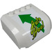 LEGO blanc Pare-brise 5 x 6 x 2 Incurvé avec Green Auto Haul Autocollant (61484)