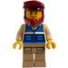 LEGO Wildlife Rescue Boat Driver with Helmet Minifigure