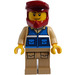 LEGO Wildlife Rescue Boat Driver met Helm minifiguur