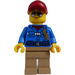 LEGO Wildlife Rescue Driver with Cap and Sunglasses Minifigure