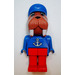 LEGO Wilfred Walrus mit Anchor oben Fabuland Figur
