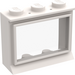 LEGO Window 1 x 3 x 2 Classic with Solid Studs with Glass