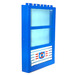 LEGO Fenster 1 x 4 x 6 mit 3 Scheiben und Transparent Licht Blau Fixed Scheibe mit Küstenwache Logo Aufkleber (6160)