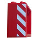 LEGO Window Frame 2 x 4 x 3 with Red and White Danger Stripes Right Sticker with Square Holes (60598)