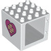 LEGO Fenster Rahmen 4 x 4 x 3 mit Herz (11345 / 20717)