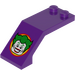 LEGO Windschutzscheibe 2 x 5 x 1.3 mit The Joker Aufkleber (6070)