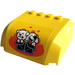 LEGO Voorruit 5 x 6 x 2 Gebogen met Twee Dogs in a Doos Sticker (61484)