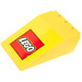 LEGO Voorruit 6 x 4 x 2 Overkapping met LEGO logo Sticker (4474)