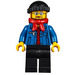 LEGO Winter Holiday Train Station Bus Driver Minifigure