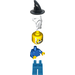 LEGO Wizard with Plain Blue Torso Minifigure