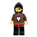 LEGO Wolf Bandit Black Hood Red Cape Minifigure