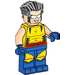 LEGO Wolverine with Blue Legs and Hair Minifigure