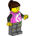 LEGO Woman - Dark Pink Hoodie Figurine