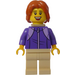 LEGO Vrouw van Camper Van met Baby Carrier Minifiguur