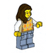 LEGO Woman im Argyle Sweater Minifigur