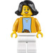 LEGO Woman in Bright Light Orange Jacket Minifigure