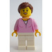 LEGO Woman im Bright Pink Sweater Minifigur