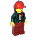 LEGO Woman im Dark Green Jacket Minifigur