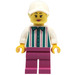 LEGO Woman im Dark Turquoise Striped Shirt Minifigur