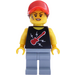 LEGO Vrouw in Guitar Tanktop Minifiguur