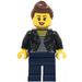 LEGO Woman dans Leather Jacket Figurine