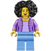 LEGO Woman in Medium Lavendar Jacket minifiguur