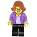 LEGO Woman in Medium Lavender Jacket minifiguur