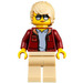 LEGO Woman in Open Dark Red Jacket Minifigure