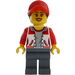 LEGO Woman im rot und Weiß Jacket Minifigur
