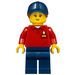 LEGO Vrouw in Rood Shirt Minifiguur