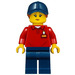 LEGO Woman in Rood Shirt minifiguur