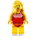 LEGO Woman in Rood Swimsuit minifiguur