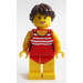 LEGO Frau im Rot Badeanzug Minifigur