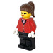 LEGO Woman in Riding Jacket and Ponytail Minifigure
