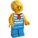 LEGO Woman in Striped Shirt Minifigure