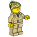 LEGO Woman in Trench Coat with Ponytail Minifigure