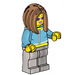 LEGO Woman - Medium Azure Top Minifigure