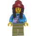 LEGO Vrouw met Beanie Hoed Minifiguur