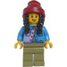 LEGO Woman mit Beanie Hut Minifigur