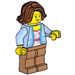 LEGO Woman mit Blau Jacket Minifigur