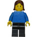 LEGO Woman met Blauw Shirt minifiguur
