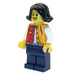 LEGO Vrouw met Bright Licht Oranje Vest (&quot;Groot Oranje Groot Pear&quot; op Terug) Minifiguur