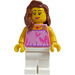 LEGO Woman with Bright Pink Top Minifigure