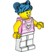 LEGO Woman with Dark Azure Hair Minifigure