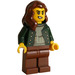 LEGO Woman with Dark Green Jacket Minifigure