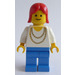 LEGO Kvinde med Golden Halskæde og Rød Hår Minifigur